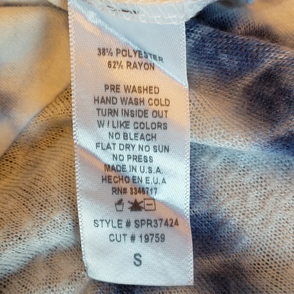 T Party Boutique Tie Dye Long Sleeve - S - Picture 7 of 8